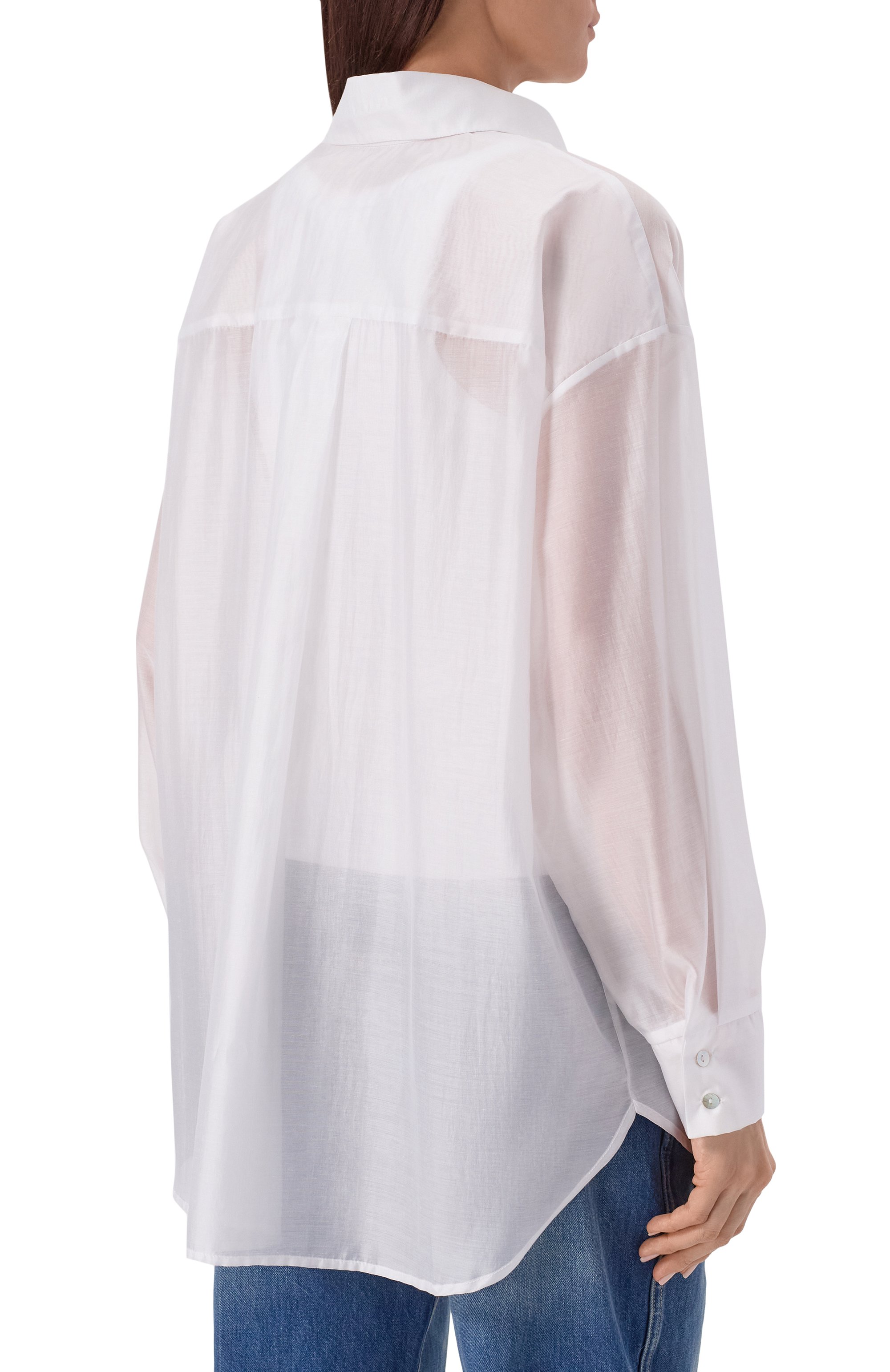 Рубашка FLASHIN белого цвета по цене 24000 руб., арт. FS26SBBO, фото 4 Рубашка FLASHIN, арт. FS26SBBO, фото 4