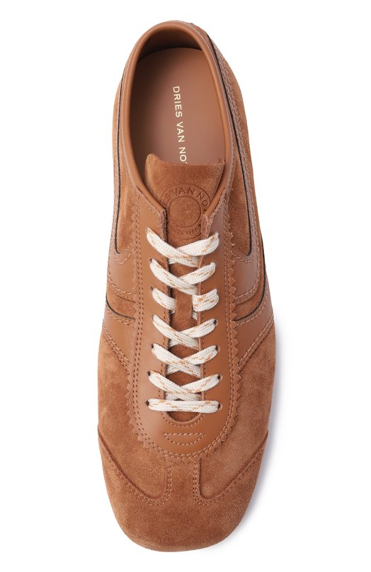 Замшевые кеды Dries Van Noten 021726/0126 Коричневый  021726/0126 Фото 6