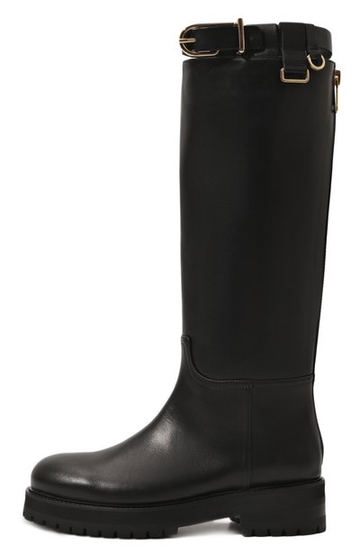 Кожаные сапоги DONDUP черного цвета по цене 84100 руб., арт. WS258/PL0457D XXXW, фото 4 Кожаные сапоги DONDUP, арт. WS258/PL0457D XXXW, фото 4