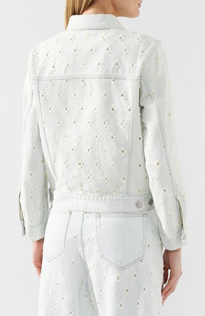 Джинсовая куртка ISABEL MARANT ETOILE голубого цвета по цене 34100 руб., арт. VE0908-19P012E/L0FTY, фото 4 Джинсовая куртка ISABEL MARANT ETOILE, арт. VE0908-19P012E/L0FTY, фото 4
