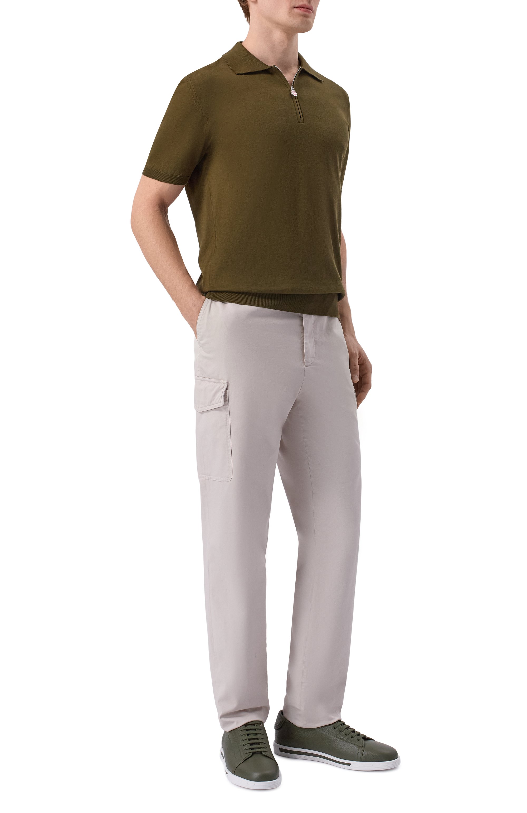 Хлопковое поло KITON, арт. UMKX33Z, фото 2