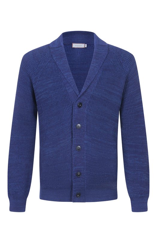 Хлопковый кардиган Canali C1182/MK02469 Синий C1182/MK02469