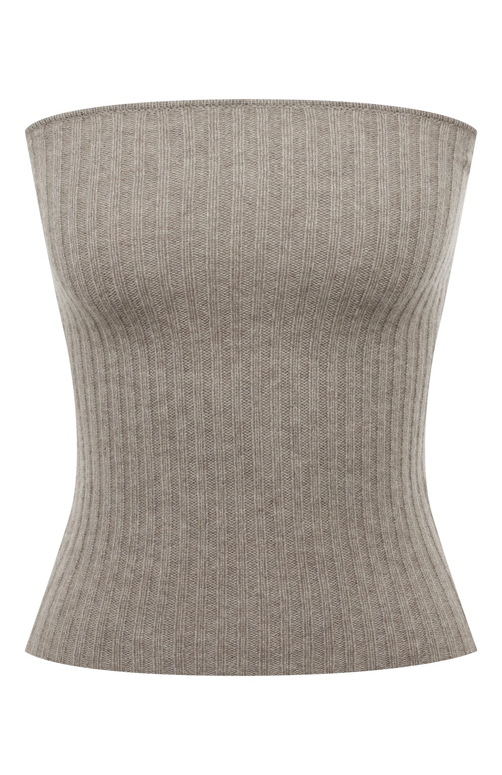 Кашемировый топ ALLUDE бежевого цвета по цене 26000 руб., арт. 225/11221, фото 1 Кашемировый топ ALLUDE, арт. 225/11221, фото 1