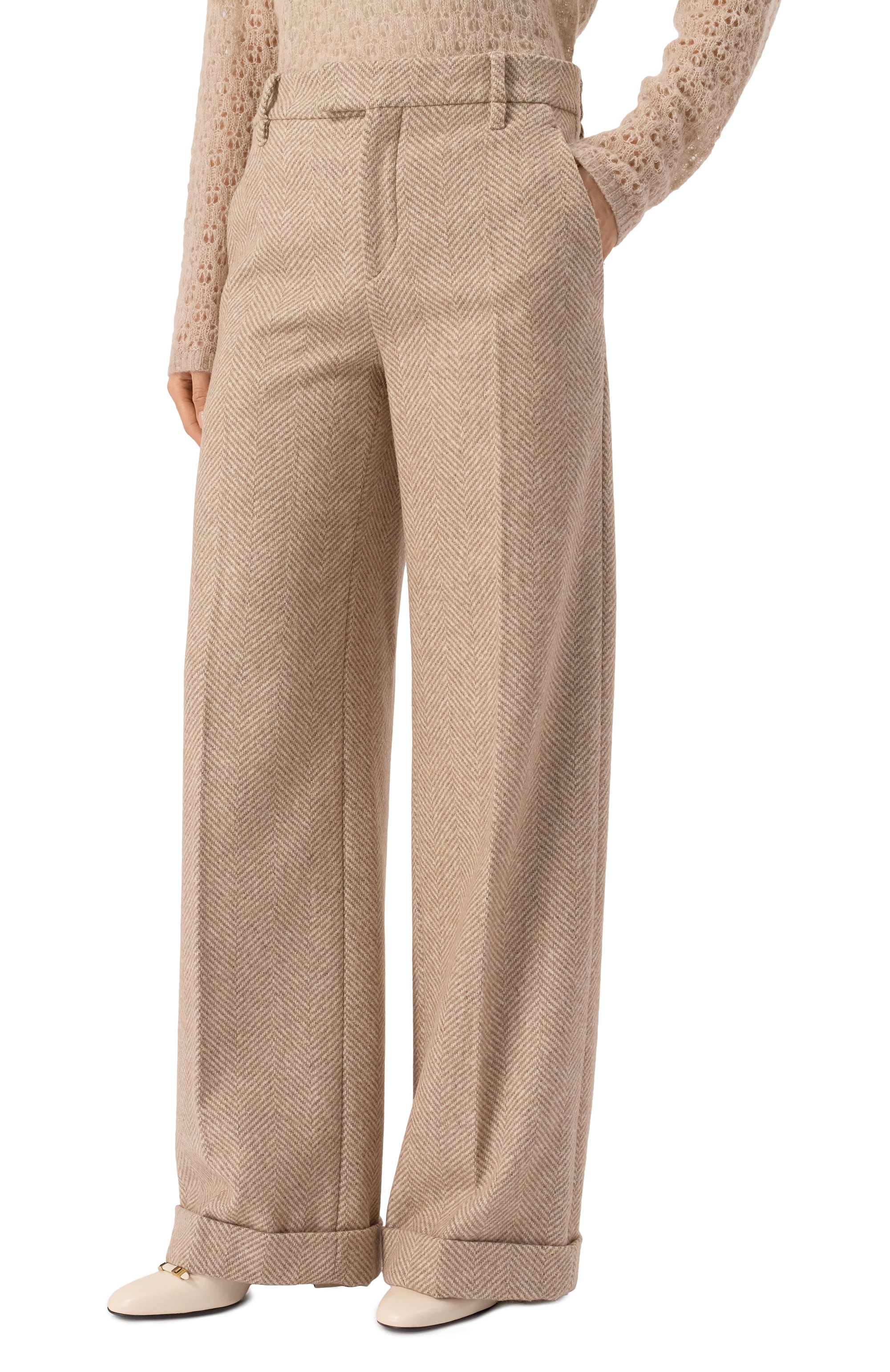 Шерстяные брюки BRUNELLO CUCINELLI, арт. MQ474P8492, фото 3