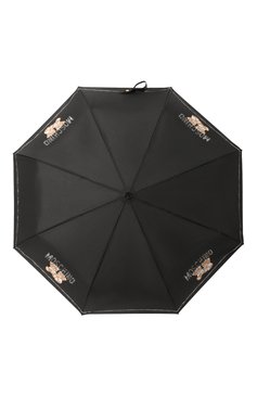 Женский складной зонт MOSCHINO черного цвета, арт. 8169-0PENCL0SE | Фото 1 (Материал: Текстиль, Синтетический материал, Металл; Материал сплава: Проставлено; Нос: Не проставлено)