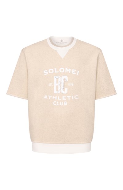 Свитшот из хлопка и льна BRUNELLO CUCINELLI, арт. MR8313378G, фото 1