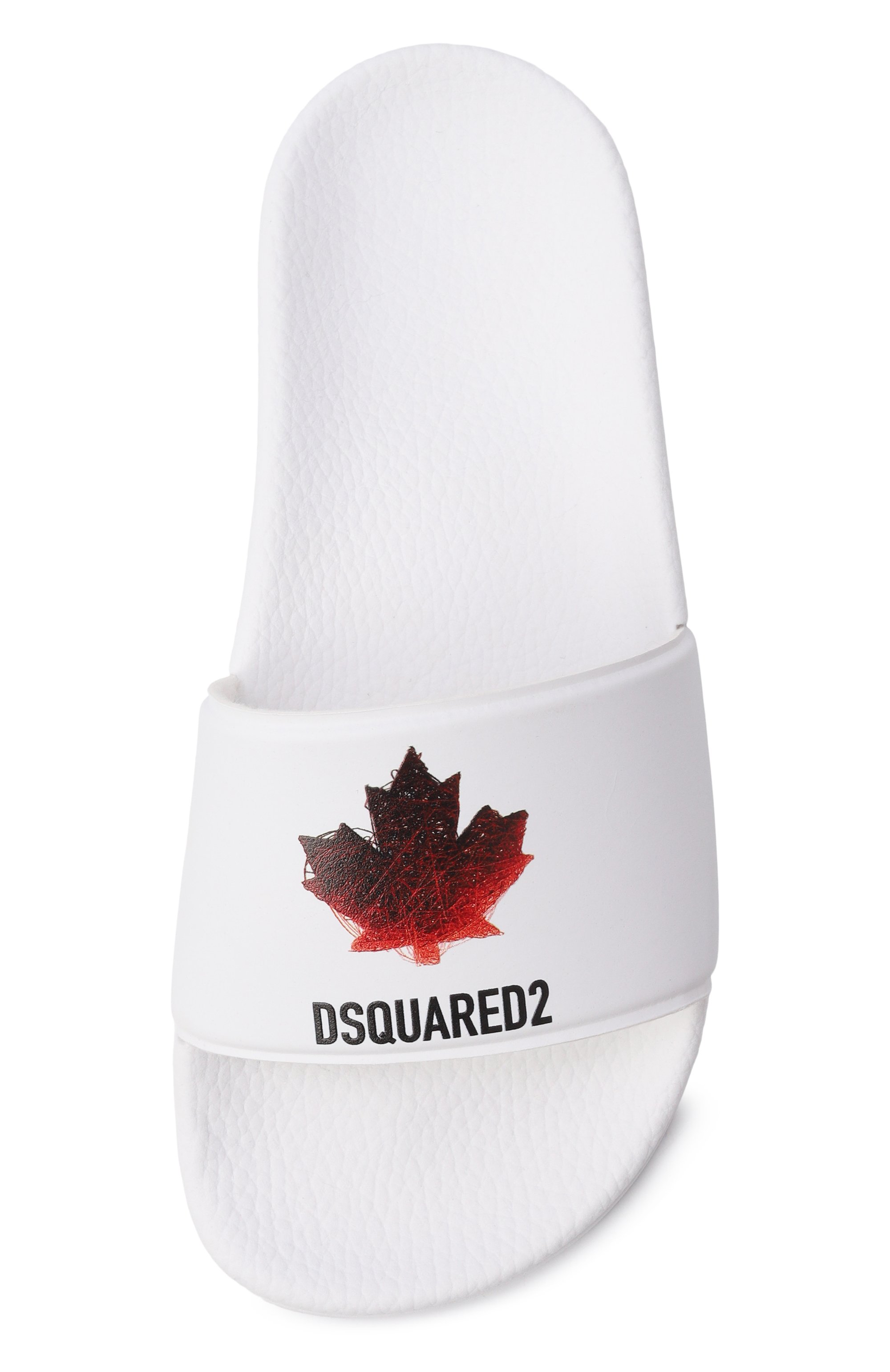 Шлепанцы DSQUARED2 белого цвета по цене 11650 руб., арт. 82791/VAR2_001, фото 4 Шлепанцы DSQUARED2, арт. 82791/VAR2_001, фото 4