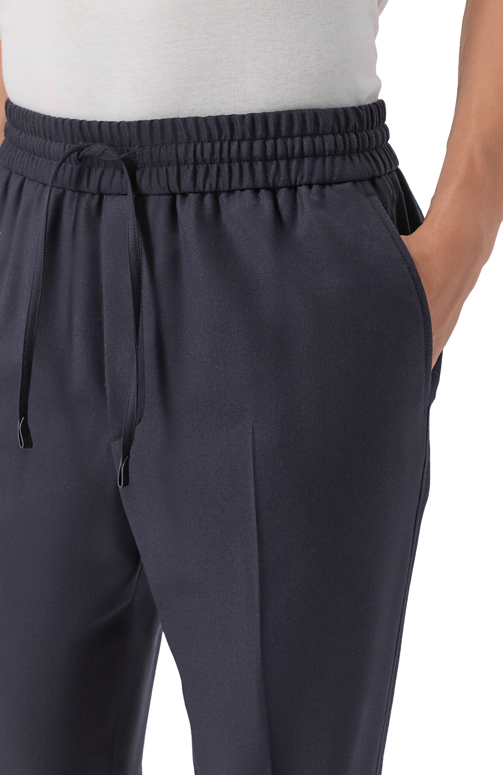 Шерстяные брюки BRIONI темно-синего цвета по цене 158000 руб., арт. RP2Z0L/0ZA0J, фото 5 Шерстяные брюки BRIONI, арт. RP2Z0L/0ZA0J, фото 5