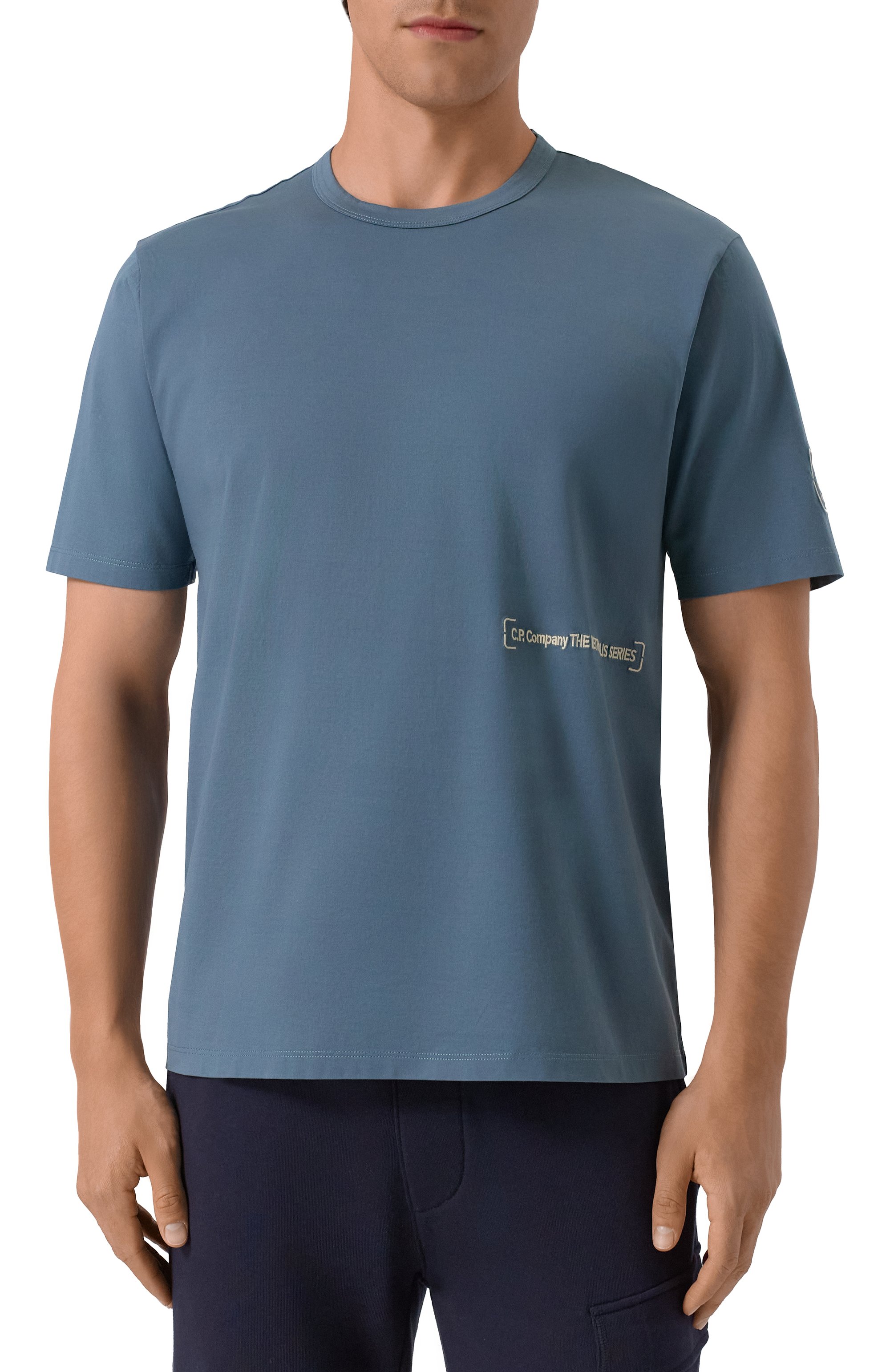 Хлопковая футболка C.P. COMPANY, арт. 19CLTS052A006370W, фото 3