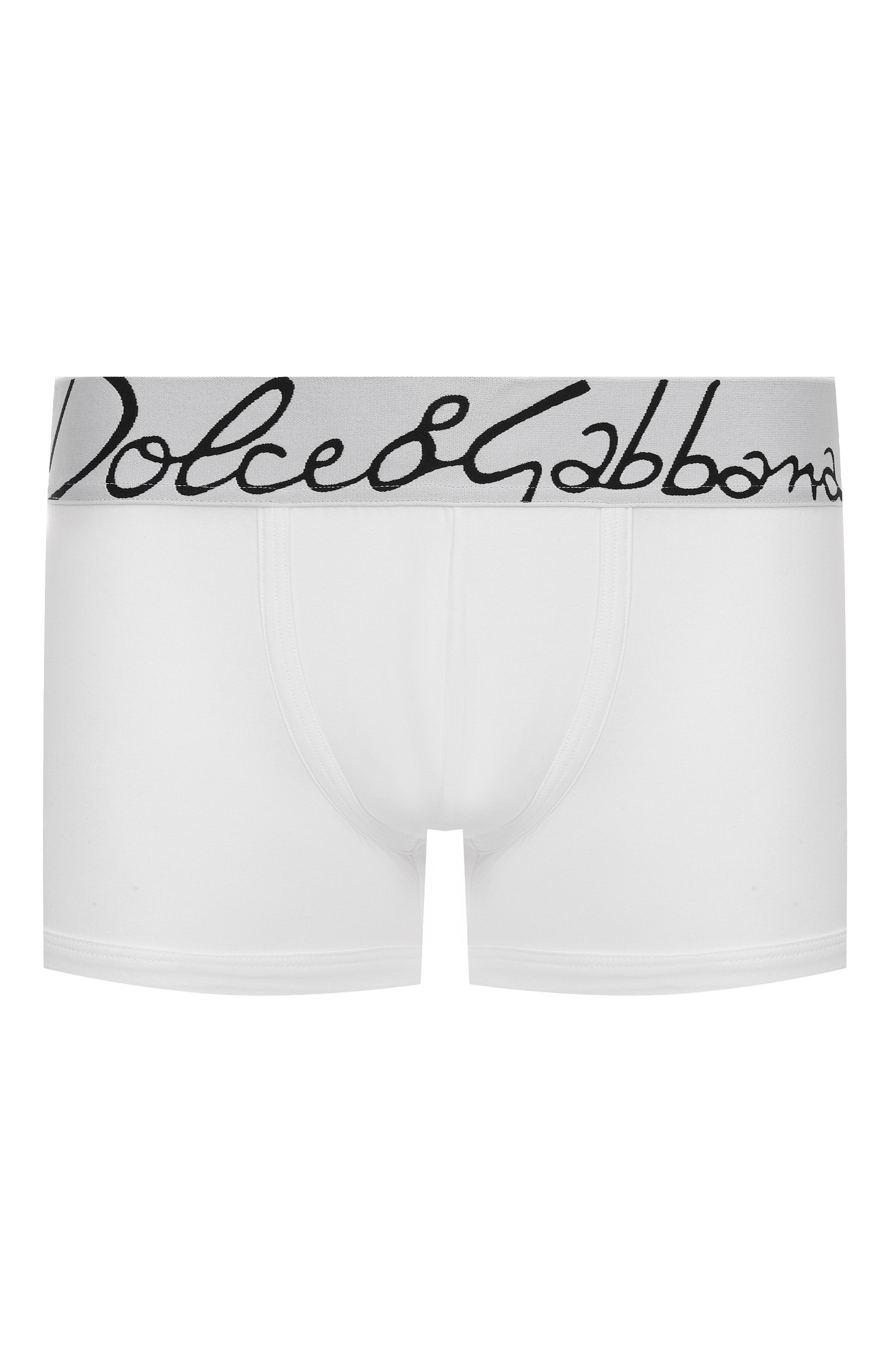 Хлопковые боксеры DOLCE & GABBANA белого цвета по цене 8420 руб., арт. M4F34J/0NP20, фото 1 Хлопковые боксеры DOLCE & GABBANA, арт. M4F34J/0NP20, фото 1