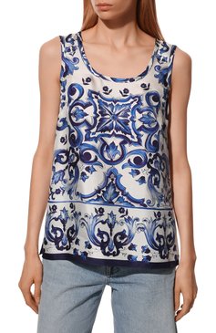 Шелковый топ DOLCE & GABBANA, арт. F72Y3T/HI1B9, фото 3