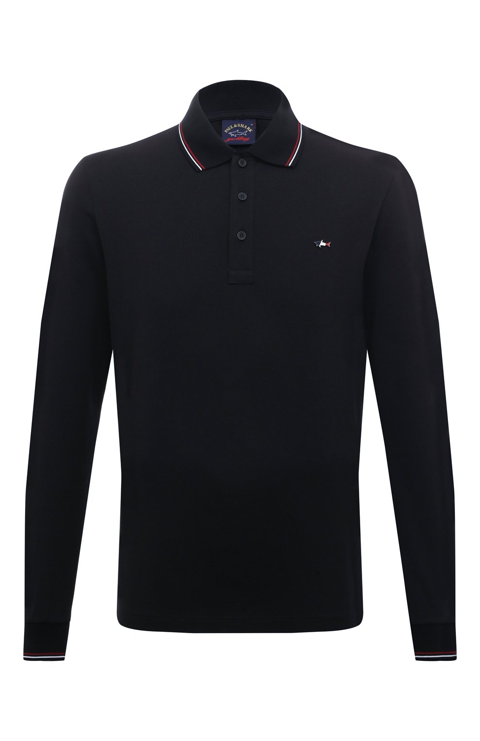 Хлопковое поло PAUL&SHARK темно-синего цвета по цене 25650 руб., арт. 12311726, фото 1 Хлопковое поло PAUL&SHARK, арт. 12311726, фото 1