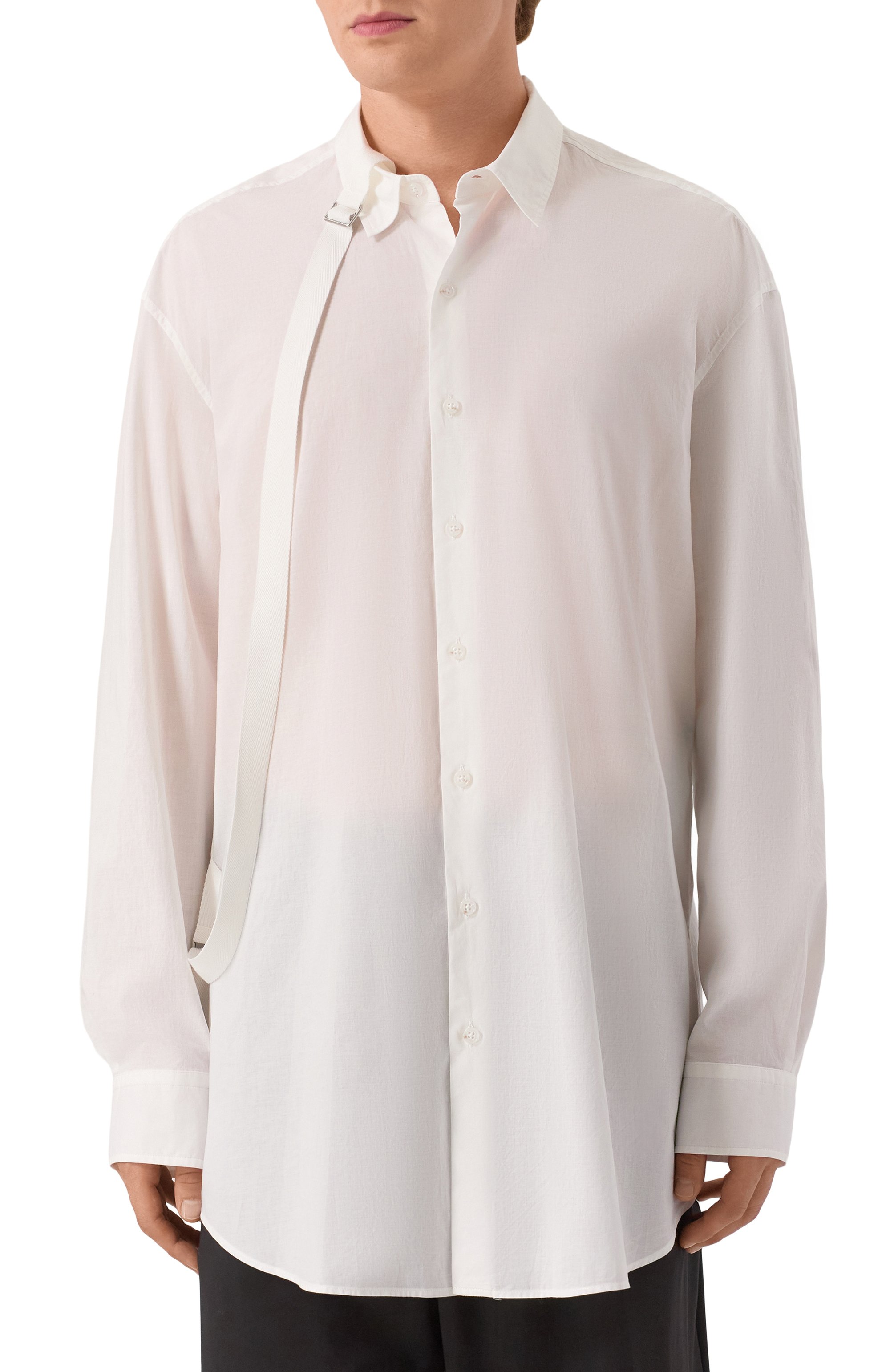 Хлопковая рубашка ANN DEMEULEMEESTER, арт. B0013137/FA026, фото 3