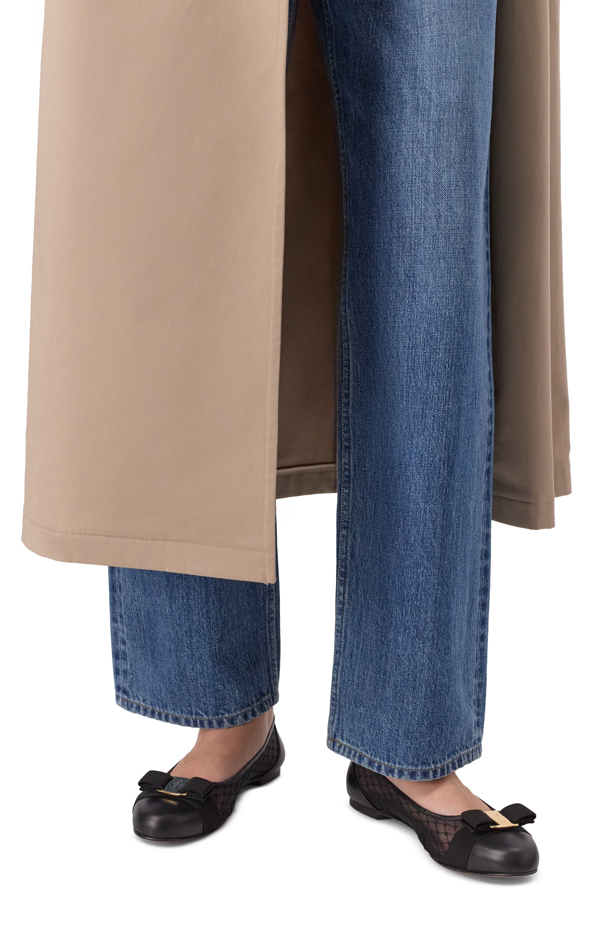 Комбинированные балетки vara FERRAGAMO, арт. 01J563/779578, фото 3