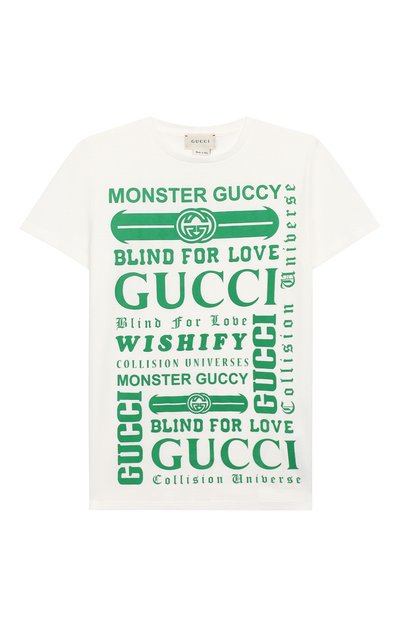 Хлопковая футболка GUCCI, арт. 547559/XJAIC, фото 1