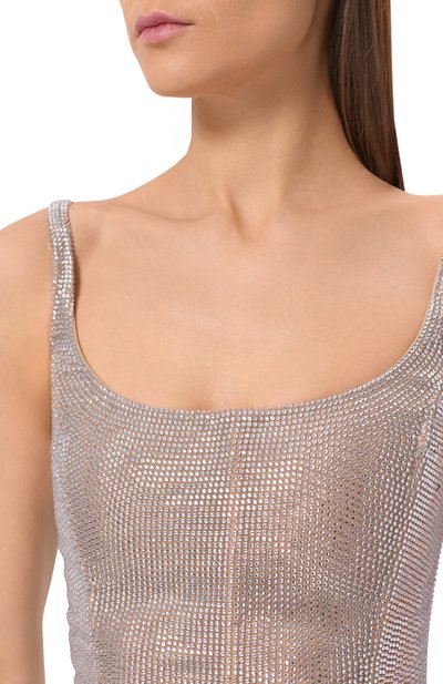 Топ-корсет с отделкой стразами GIUSEPPE DI MORABITO, арт. 06PST0196FC 16316, фото 5