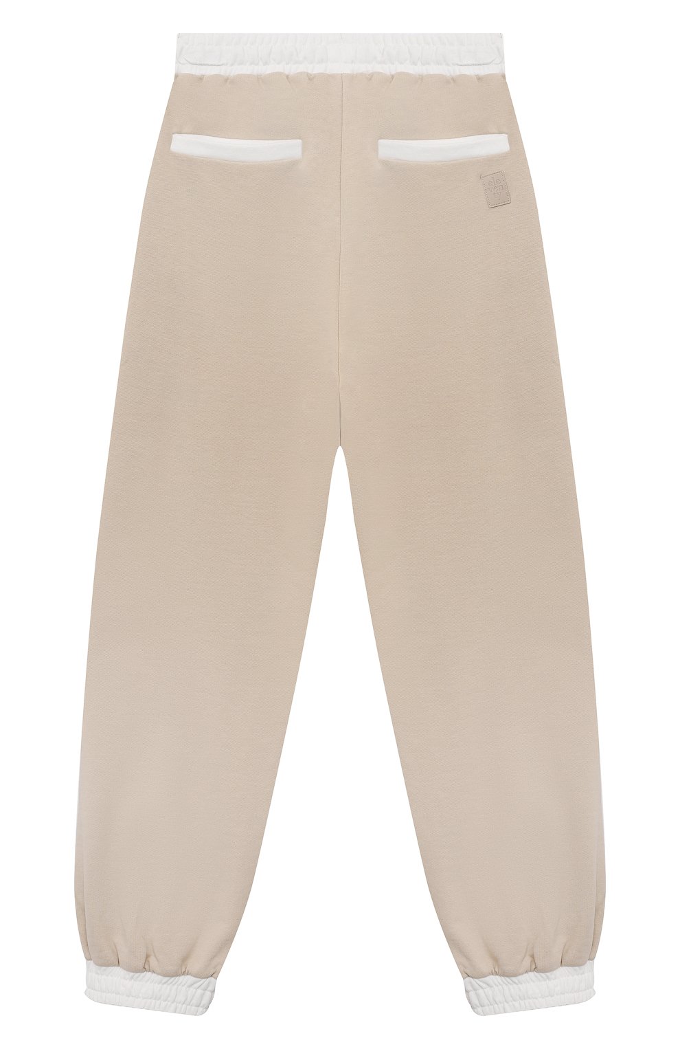 Хлопковые джоггеры ELEVENTY светло-бежевого цвета по цене 9240 руб., арт. EU6Q60 Z1293/12-16, фото 2 Хлопковые джоггеры ELEVENTY, арт. EU6Q60 Z1293/12-16, фото 2