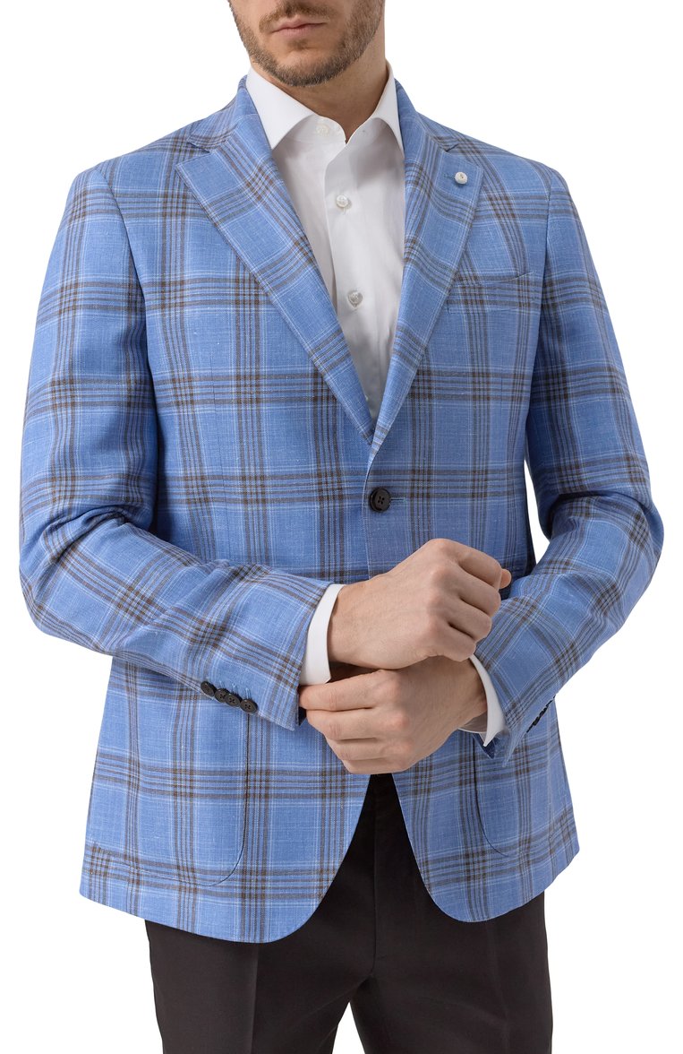 Пиджак из шерсти и шелка LUIGI BIANCHI, арт. 2564/52003, фото 5