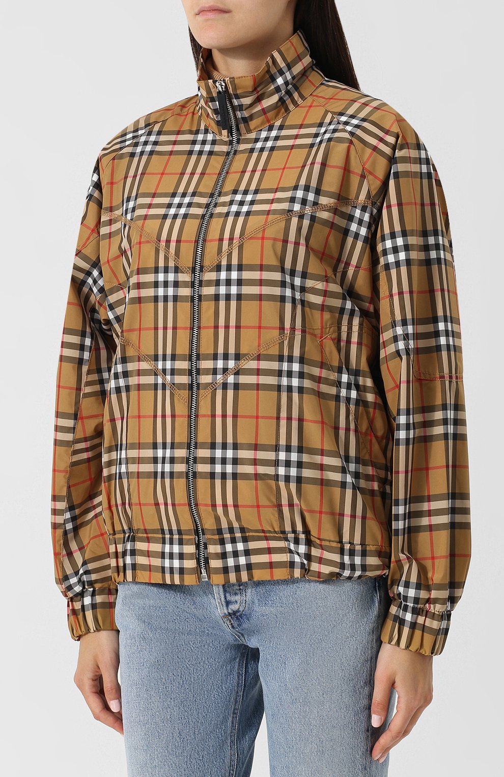 Бомбе р на молнии с воротником-стойкой BURBERRY, арт. 8002655, фото 3
