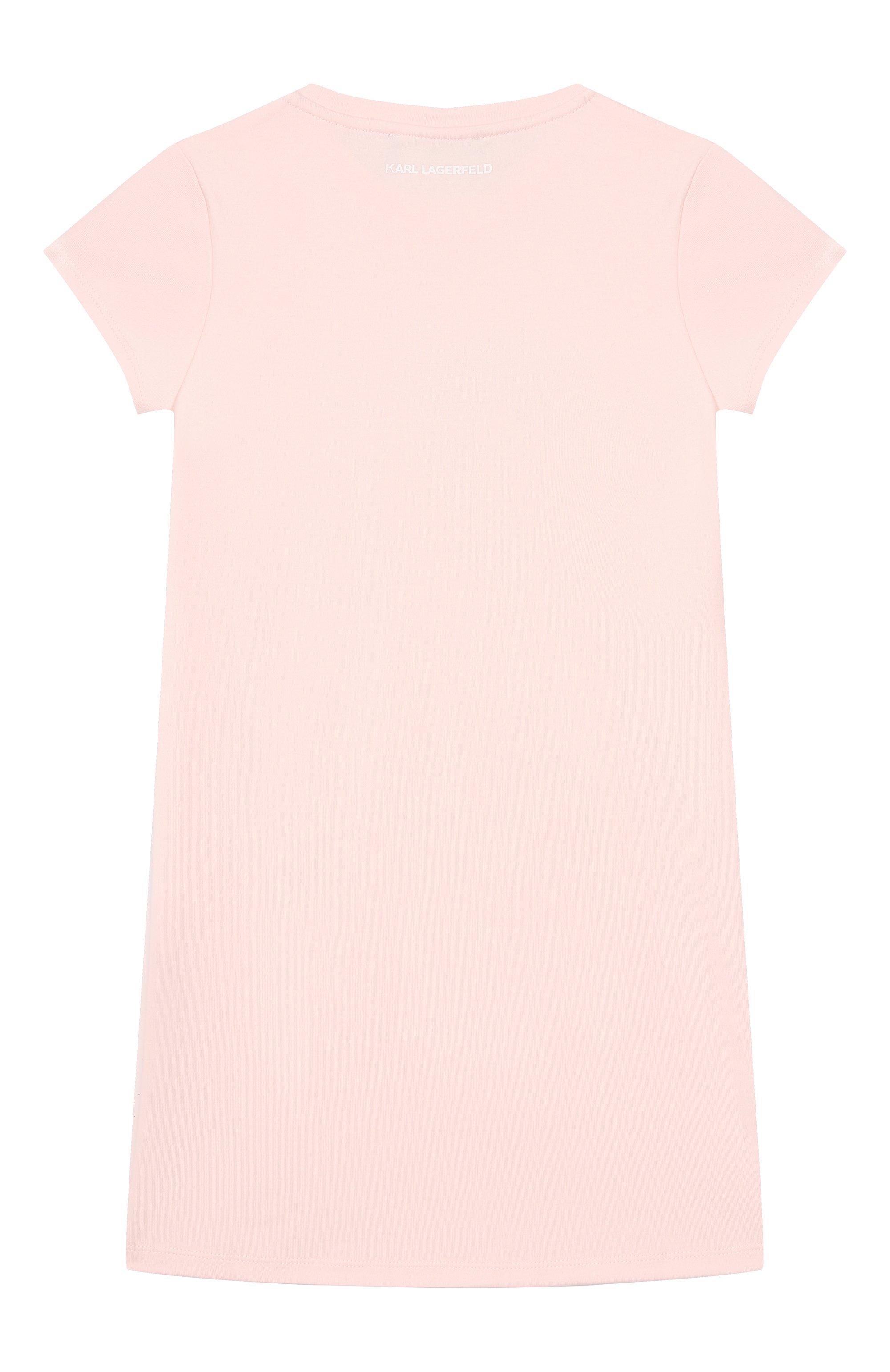 Хлопковое платье KARL LAGERFELD KIDS, арт. Z31155, фото 2