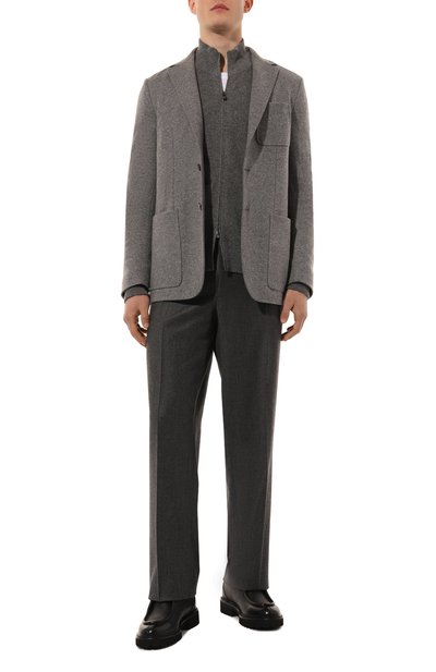 Пиджак из шерсти и кашемира CANALI серого цвета по цене 124000 руб., арт. J0147/JJ02859, фото 3 Пиджак из шерсти и кашемира CANALI, арт. J0147/JJ02859, фото 3