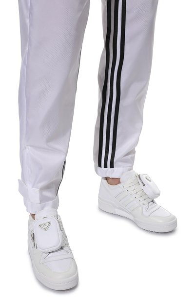 Комбинированные кеды adidas for prada re-nylon PRADA белого цвета по цене 67000 руб., арт. 2EG390-3LJX-F01CD, фото 3 Комбинированные кеды adidas for prada re-nylon PRADA, арт. 2EG390-3LJX-F01CD, фото 3