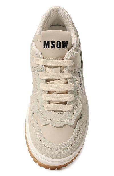 Кожаные кеды MSGM KIDS, арт. 76857/28-35, фото 4