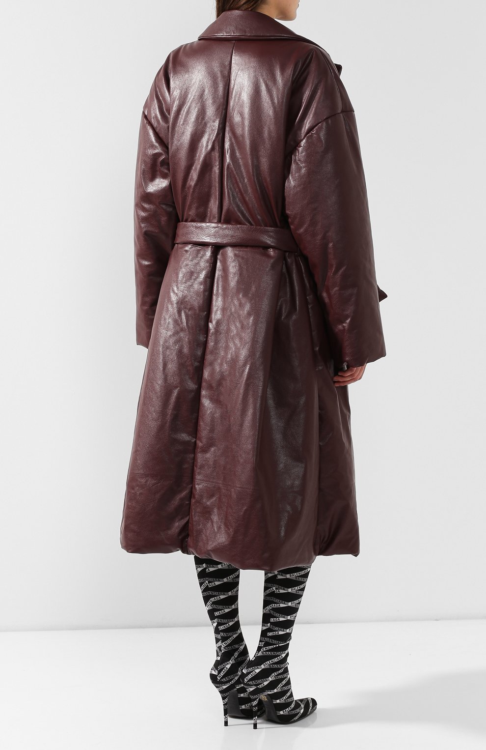 Кожаное пальто BALENCIAGA, арт. 583541/TFS06, фото 4
