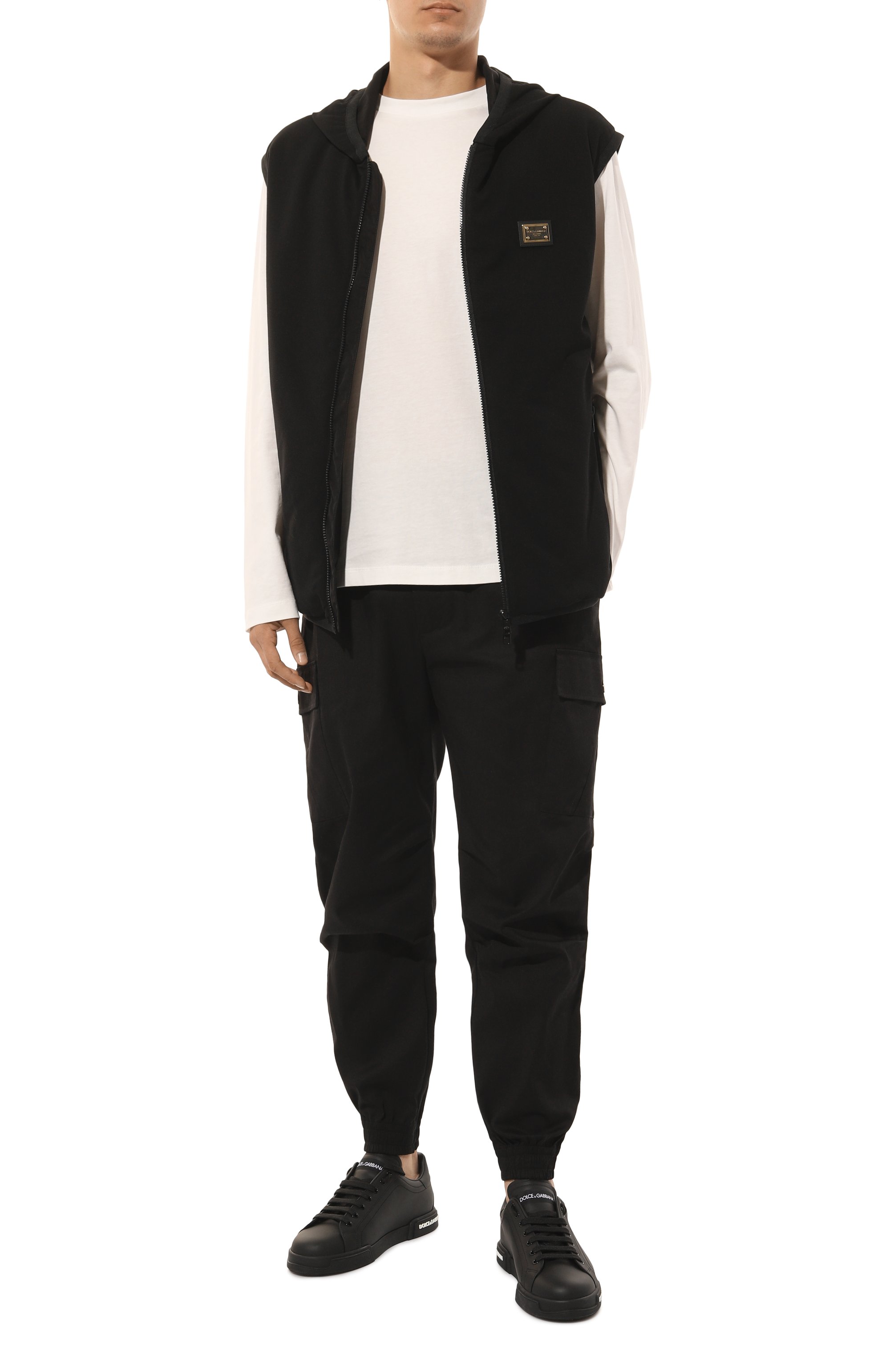 Хлопковые джоггеры DOLCE & GABBANA, арт. GW50HT/FUFMF, фото 2