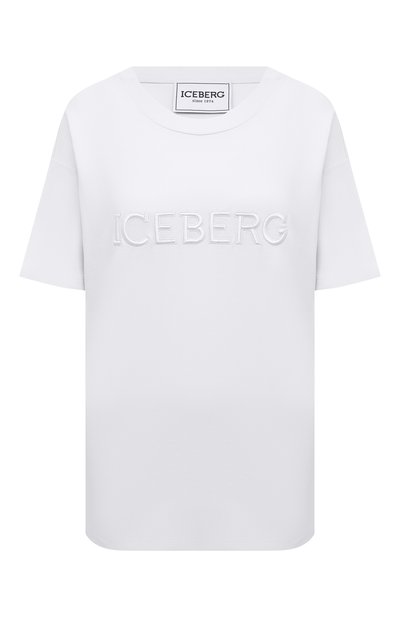Женская хлопковая футболка ICEBERG, арт. 22E I2P0/F5A1/6307