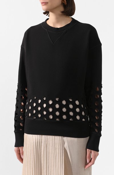 Хлопковый свитшот MAISON MARGIELA черного цвета по цене 58300 руб., арт. S29GU0062/S25403, фото 3 Хлопковый свитшот MAISON MARGIELA, арт. S29GU0062/S25403, фото 3