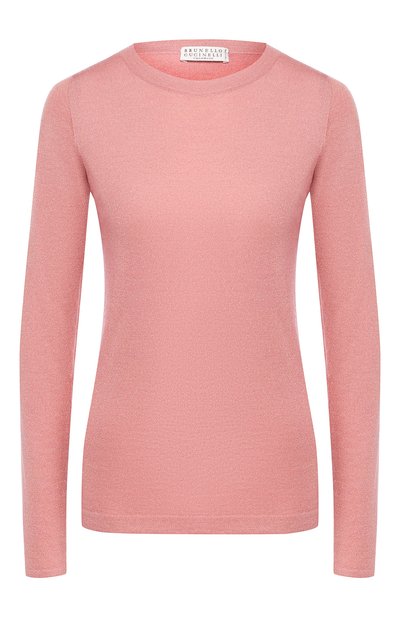 Женский пуловер из смеси кашемира и шелка BRUNELLO CUCINELLI, арт. M41800000