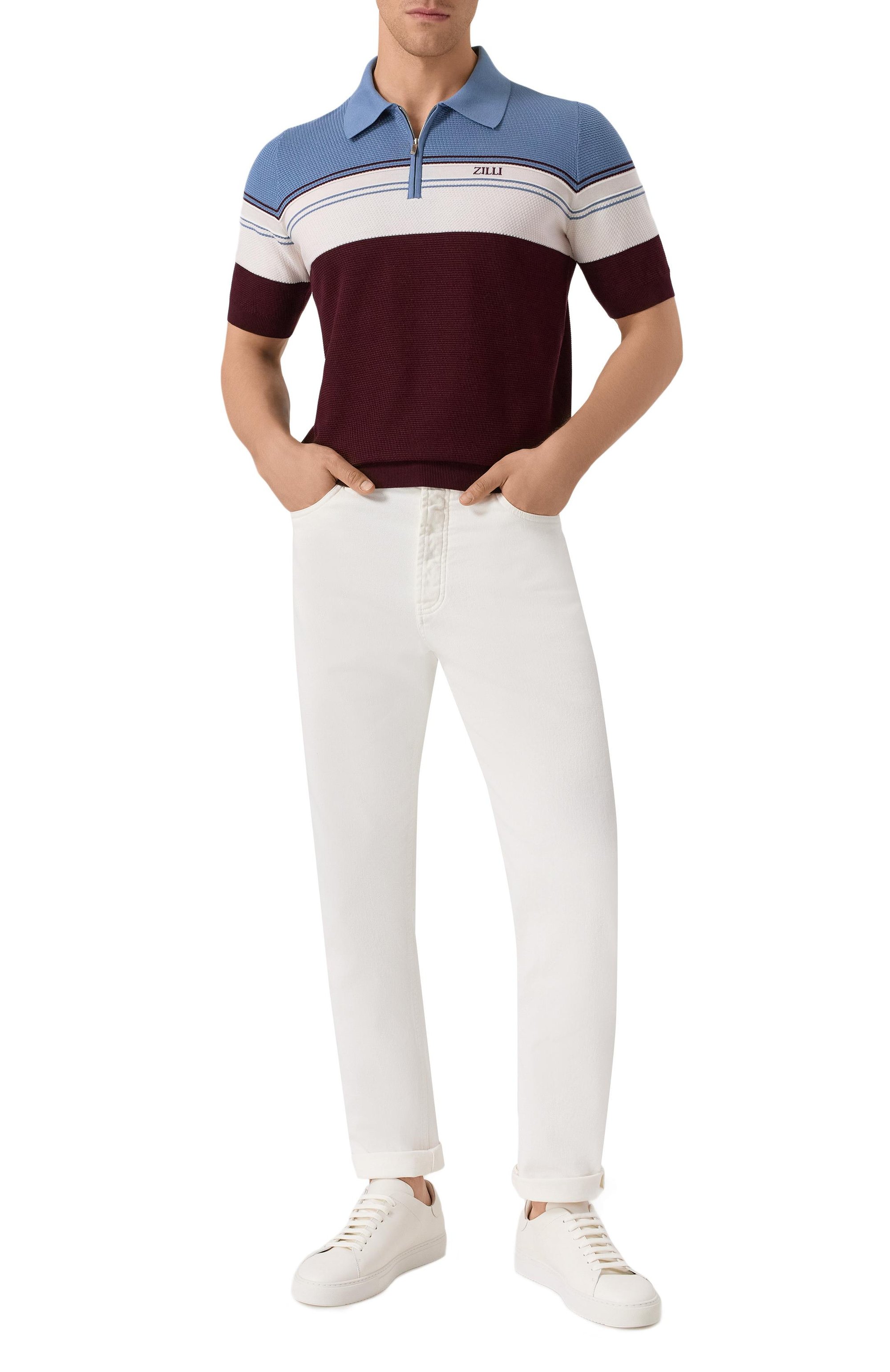 Поло из шелка и хлопка ZILLI, арт. KZP002M0142VTHL00/64, фото 2