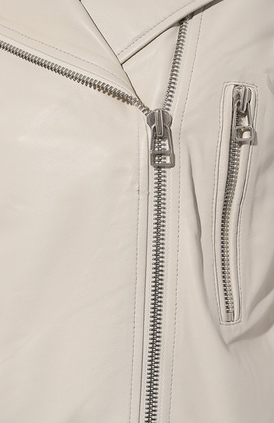 Кожаная куртка ALINE кремового цвета по цене 115000 руб., арт. AL030102, фото 5 Кожаная куртка ALINE, арт. AL030102, фото 5