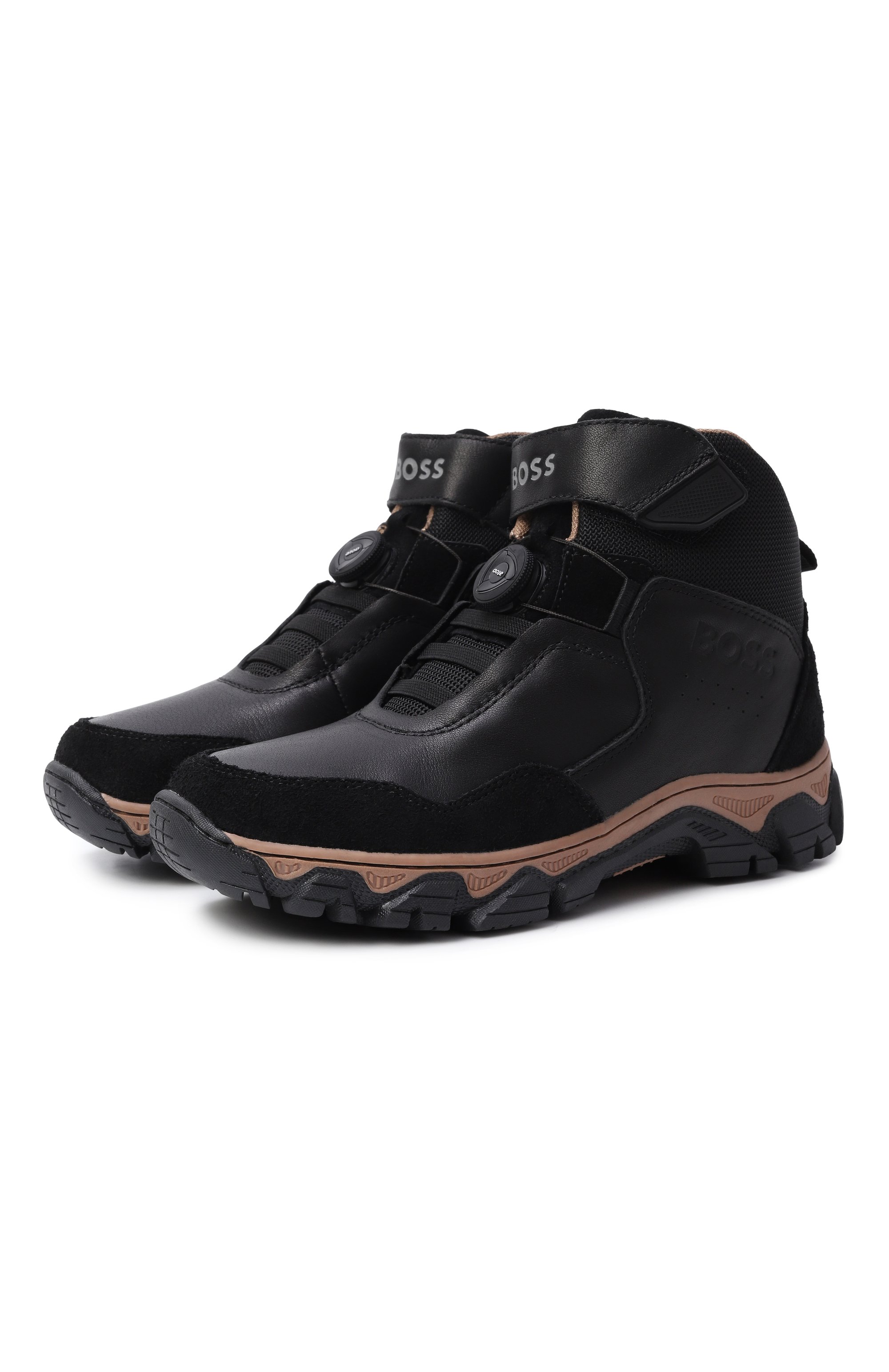 Комбинированные кроссовки BOSS, арт. J52568, фото 1