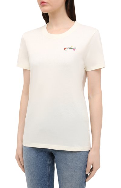 Хлопковая футболка OFF-WHITE, арт. 0WAA049R21JER003, фото 3