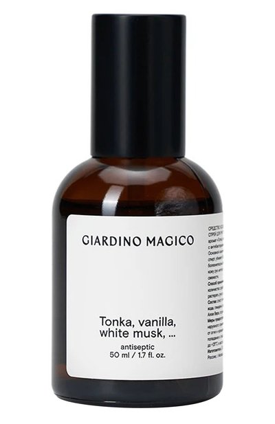 Женского парфюмированный антисептик tonka, vanilla, white musk (50ml) GIARDINO MAGICO, арт. 4660222282613