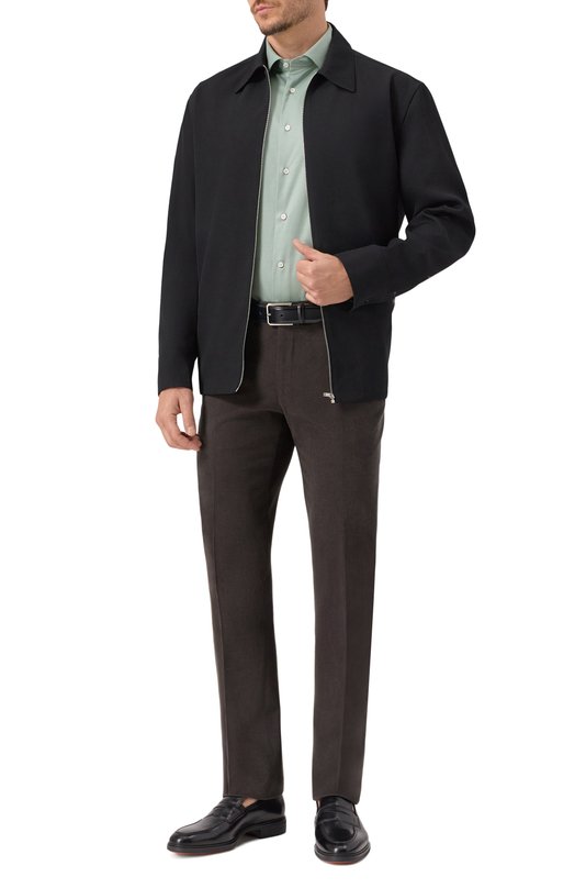 Хлопковая сорочка MVST SLIM/GABRIELLE/R0UND/1628-JERSEY (INTERL0CK) Зелёный  SLIM/GABRIELLE/R0UND/1628-JERSEY (INTERL0CK) Фото 2