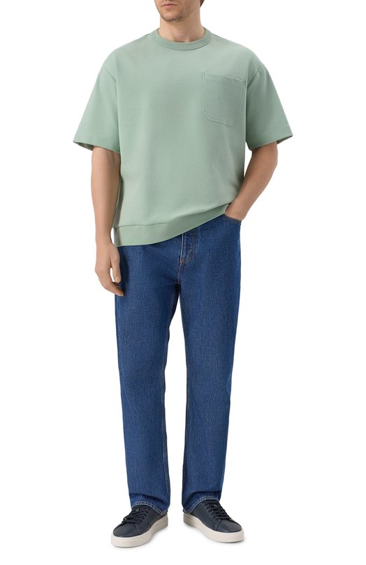 Хлопковая футболка BOSS 50554243 Зелёный  50554243 Фото 2