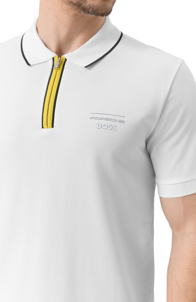 Хлопковое поло boss x porsche BOSS, арт. 50531463, фото 5
