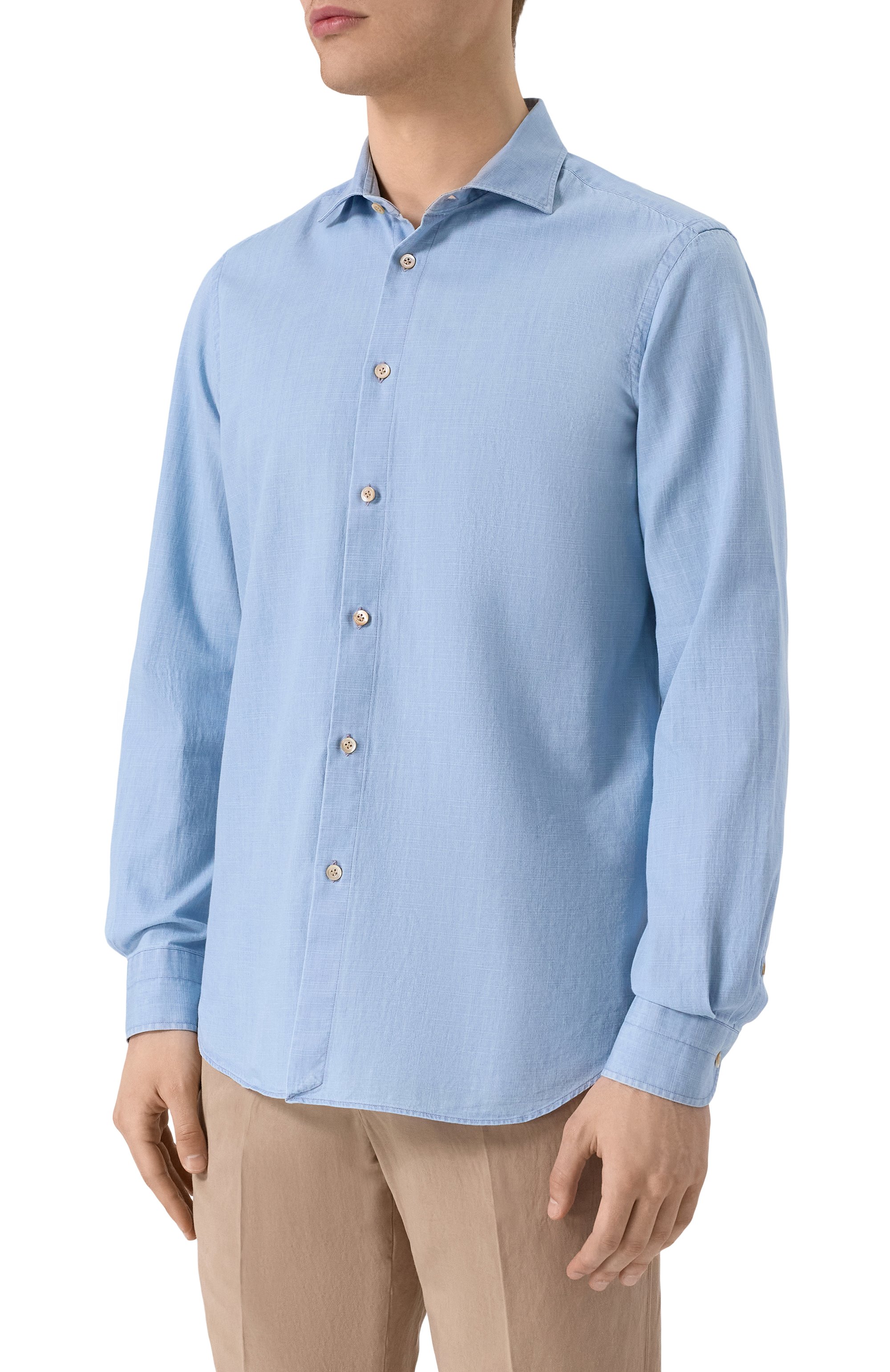 Хлопковая рубашка BOGLIOLI, арт. 610L/SB5851, фото 3