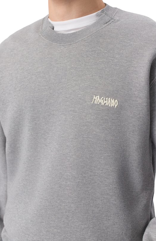 Хлопковый свитшот Magliano MGSS26ST02012 Серый  MGSS26ST02012 Фото 5