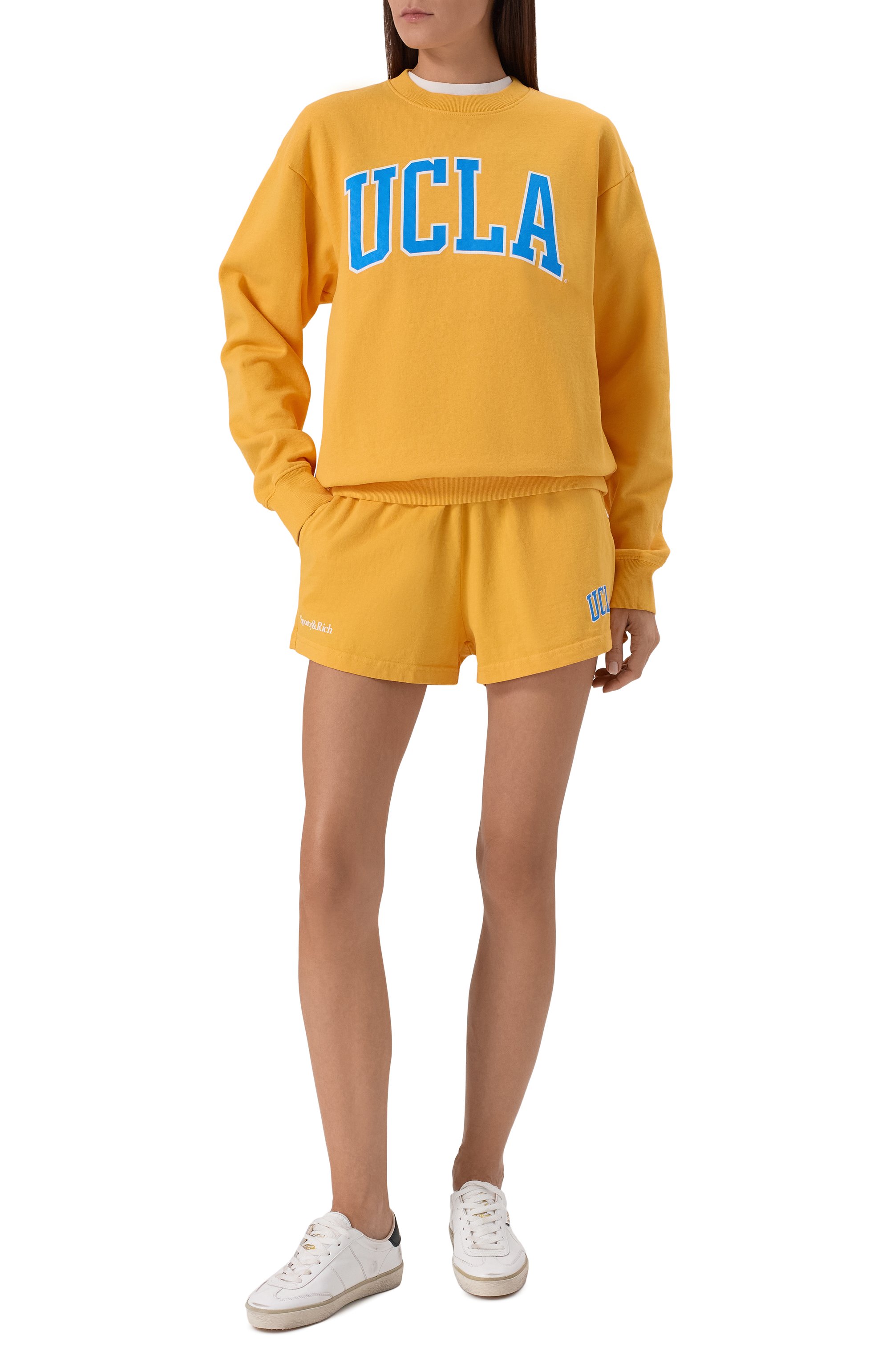 Хлопковый свитшот sporty & rich x ucla SPORTY AND RICH, арт. ST071615637YE26, фото 2