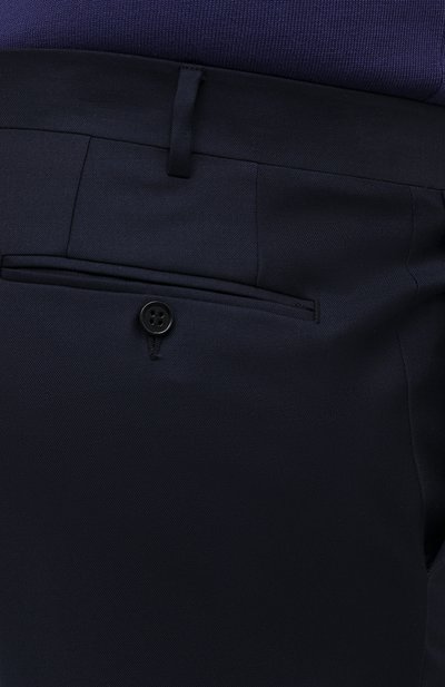 Шерстяные брюки CANALI синего цвета по цене 49400 руб., арт. 71012/AS10315/60-64, фото 5 Шерстяные брюки CANALI, арт. 71012/AS10315/60-64, фото 5