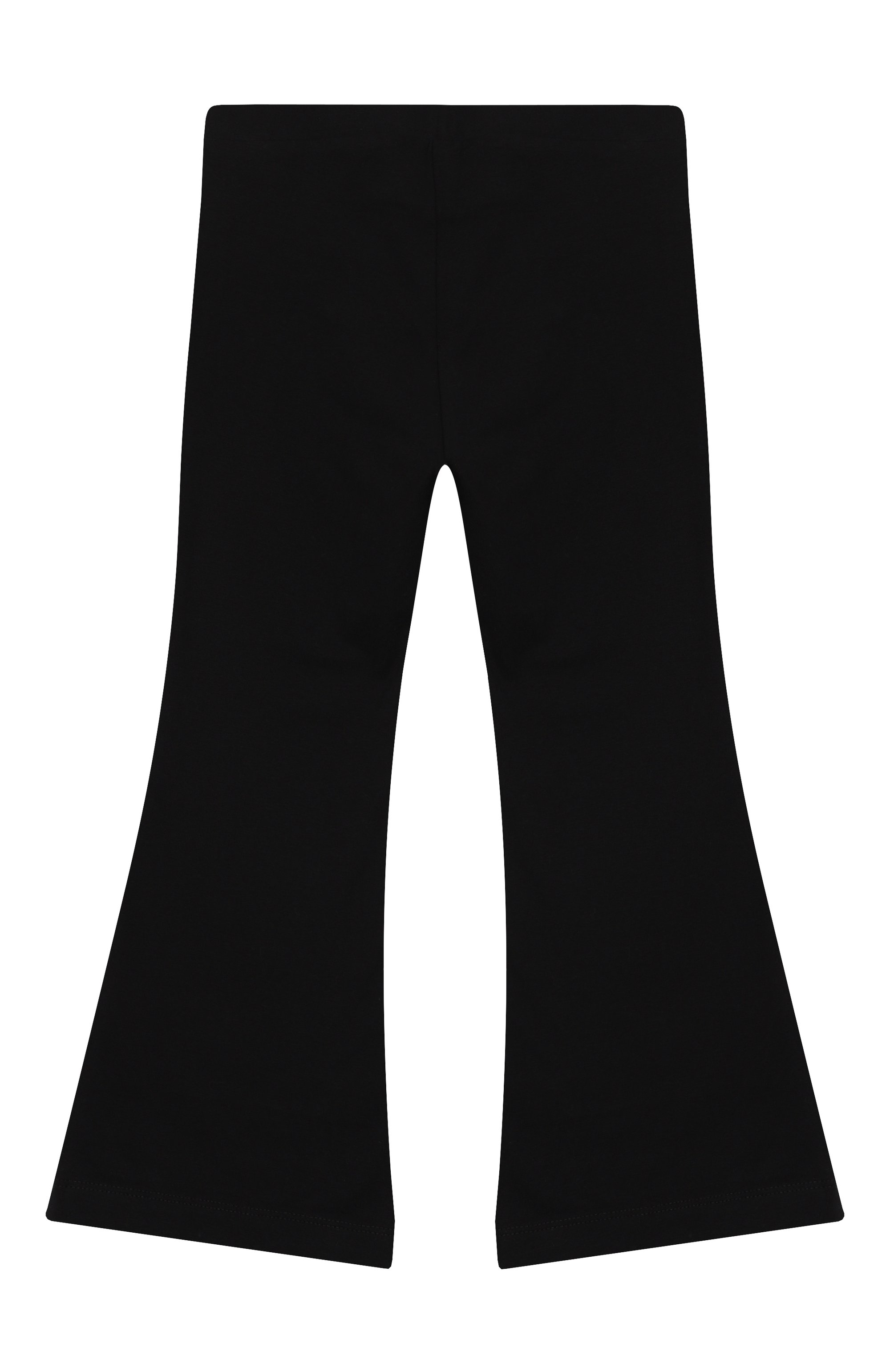 Хлопковые брюки MOSCHINO черного цвета по цене 8995 руб., арт. HDP06S/LBA11/4-8, фото 2 Хлопковые брюки MOSCHINO, арт. HDP06S/LBA11/4-8, фото 2