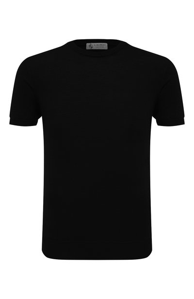 Хлопковый джемпер IL BORGO CASHMERE черного цвета по цене 34350 руб., арт. 55-854M0DG0, фото 1 Хлопковый джемпер IL BORGO CASHMERE, арт. 55-854M0DG0, фото 1