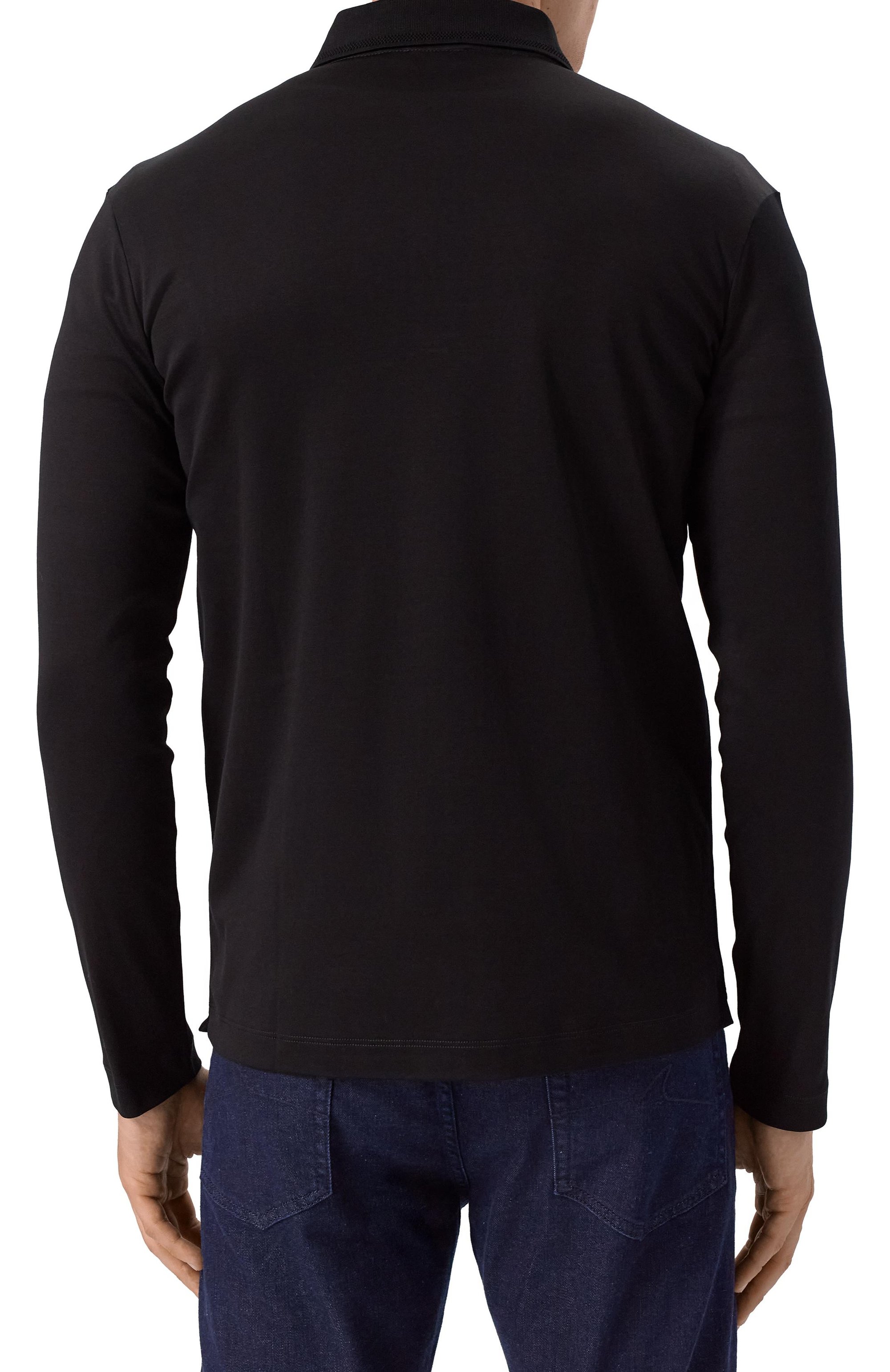 Хлопковое поло PAUL&SHARK черного цвета по цене 46650 руб., арт. 15311746/3XL-6XL, фото 4 Хлопковое поло PAUL&SHARK, арт. 15311746/3XL-6XL, фото 4