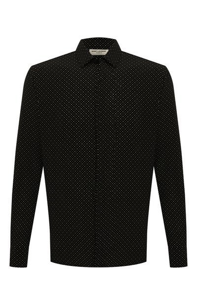 Мужская шелковая рубашка SAINT LAURENT, арт. 646850/Y2E62