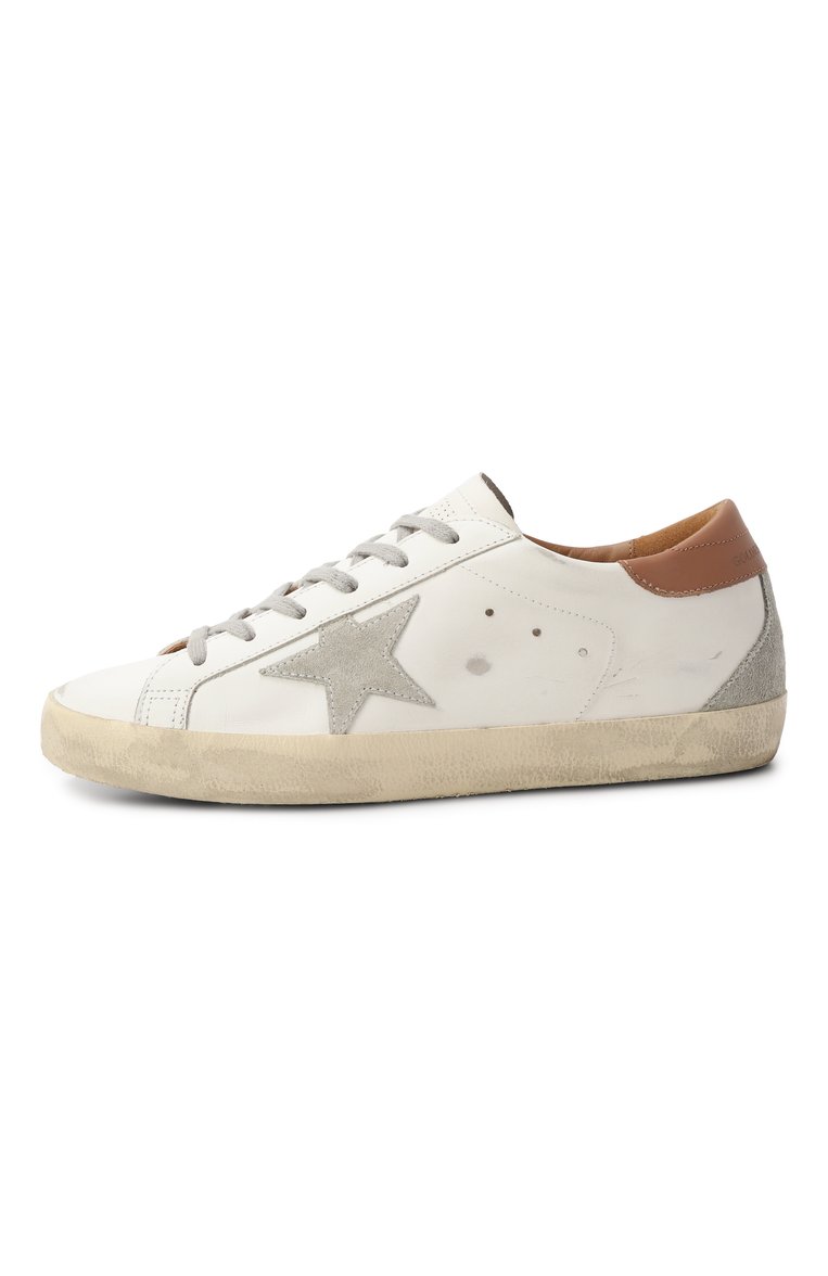 Кожаные кеды super-star GOLDEN GOOSE DELUXE BRAND, арт. GWF00102.F002182, фото 1