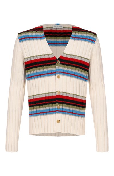 Мужской кардиган из хлопка и шерсти DRIES VAN NOTEN, арт. 021236/3730